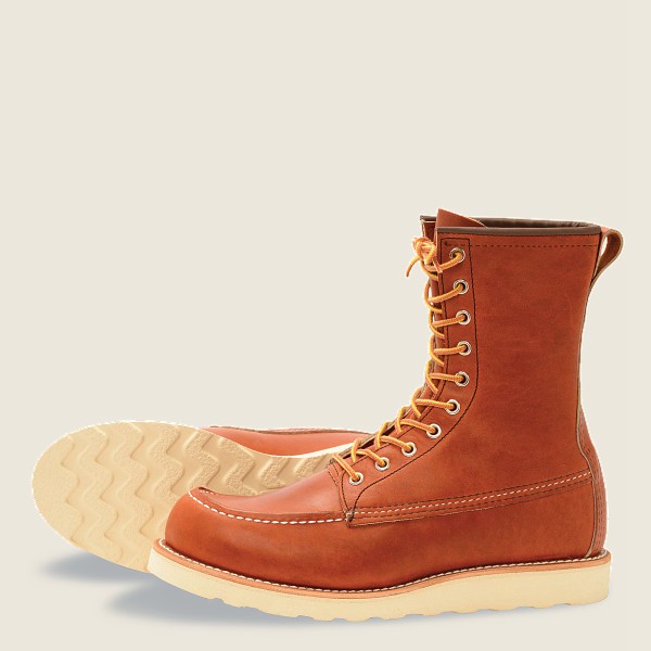 Red Wing Heritage Boots Classic Moc – 8-Inch Legacy Læder - Brune - Herre 8593-KWBGM